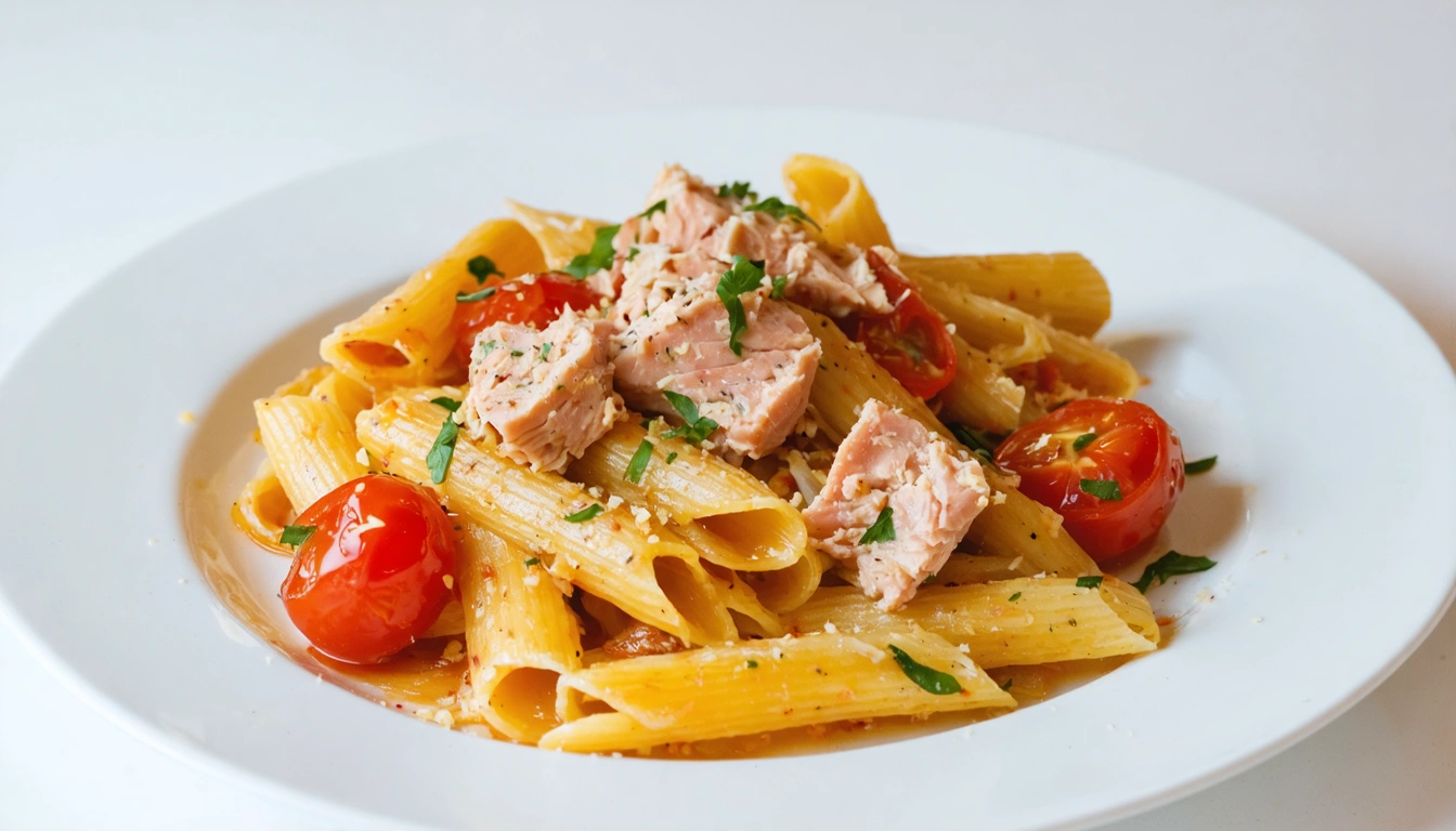 pasta con tonno e pomodorini